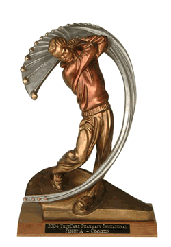 MAN GOLFER IN MOTION