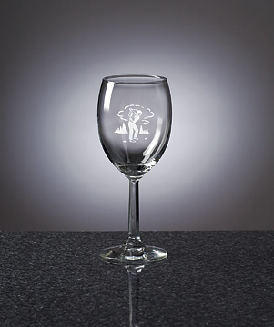 MAN GOLFER WINE GLASSES