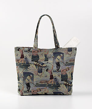 FAIRWAY TAPESTRY LARGE TOTE