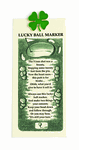 LUCKY BOOKMARK W/4-LEAF CLOVER