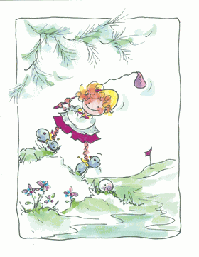 LADY ON THE LINKS