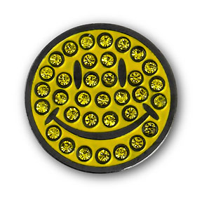 YELLOW SMILING FACE BALL MARKER