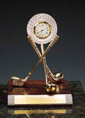 CRYSTAL BALL CLOCK W/TRIPOD
