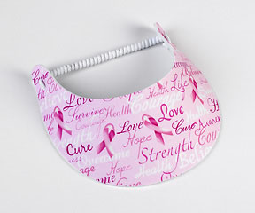 Pink Breast Cancer Comfort Visor
