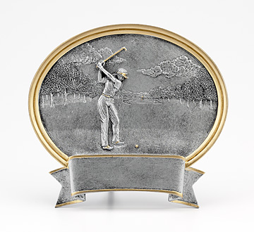 LADY GOLFER OVAL