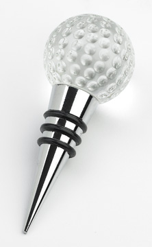 CRYSTAL GOLF BALL WINE STOPPER