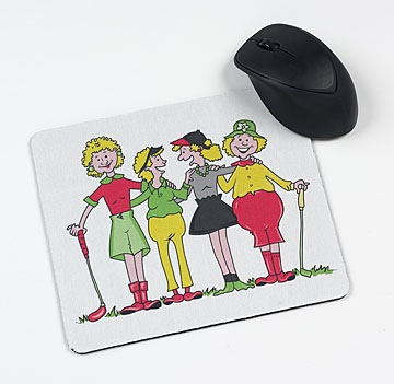 FOURSOME GOLFERS MOUSE PAD