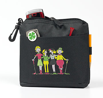 FOURSOME LADY GOLFERS CLIP-ON POUCH