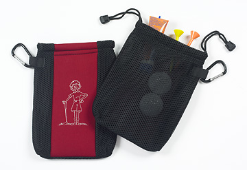 FUN LADY DRAWSTRING CLIP-ON POUCH