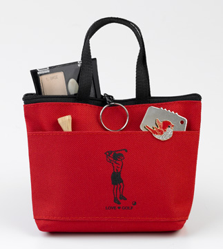 Love Golf Mini Tote - Red