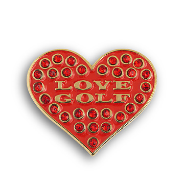 GLITZ LOVE GOLF BALL MARKER 1