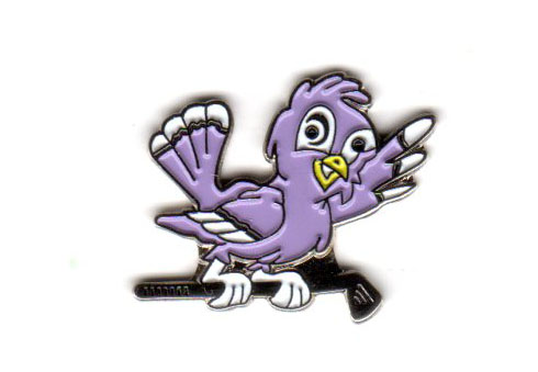 PURPLE BIRDIE PIN